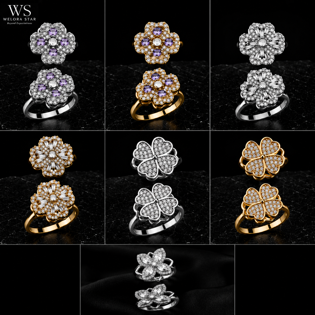 Aurelia Clover Ring
